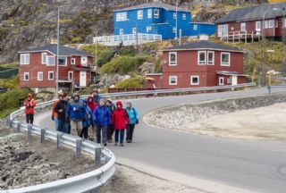 Group excursion in Sisimiut, Greenland