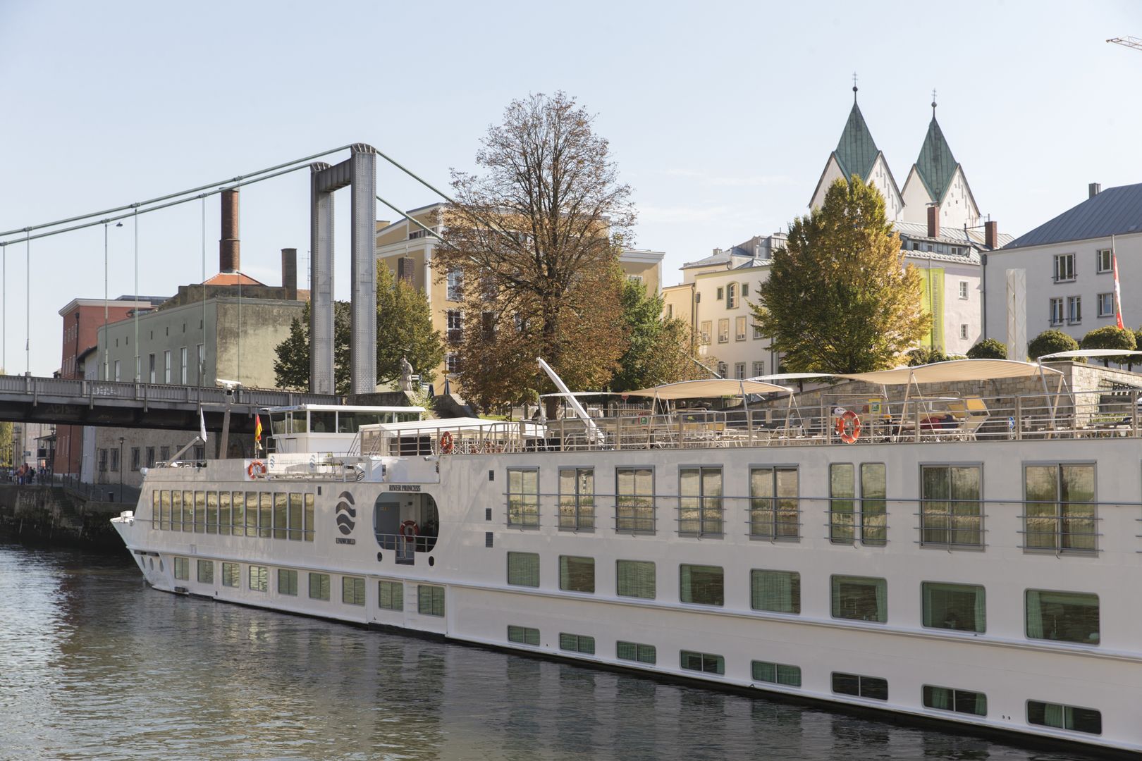 Exterior view of River Princess sailing the Danube